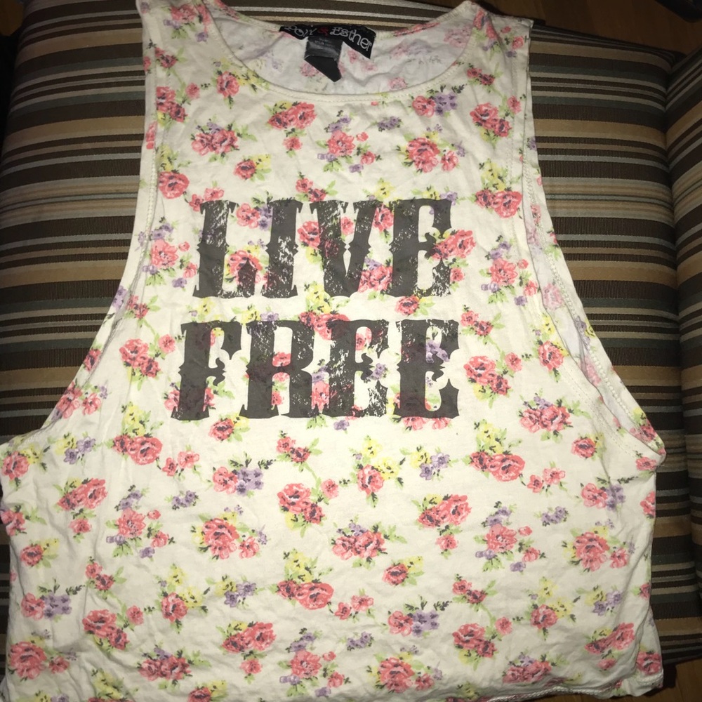 floral mini tank top